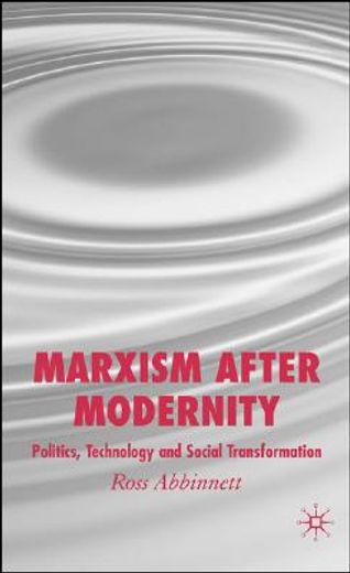 marxism after modernity,politics, technology and social transformation