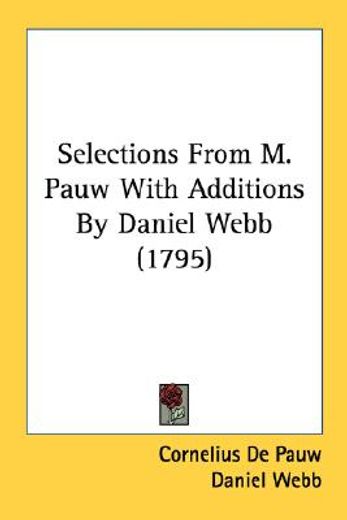 selections from m. pauw with additions b