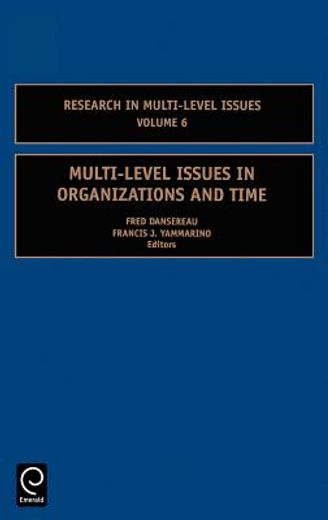 multi-level issues in organizations and time