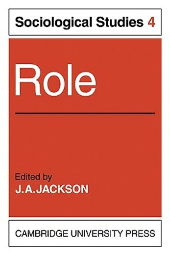 Role: Volume 4, Sociological Studies Paperback (en Inglés)
