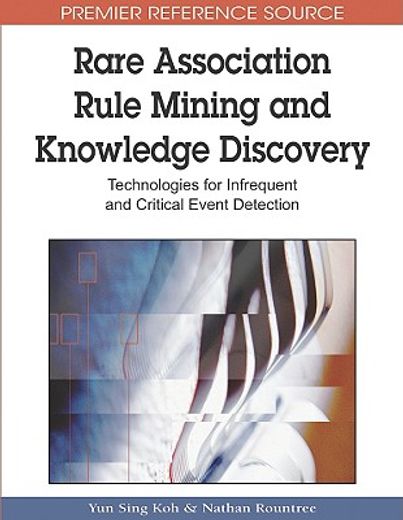 rare association rule mining and knowledge discovery,technologies for infrequent and critical event detection