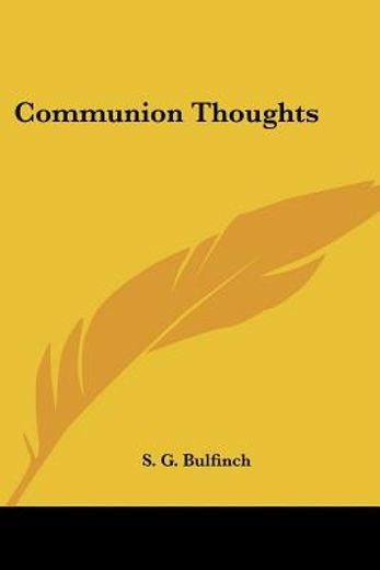 communion thoughts