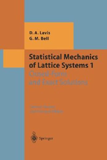 statistical mechanics of lattice systems (en Inglés)