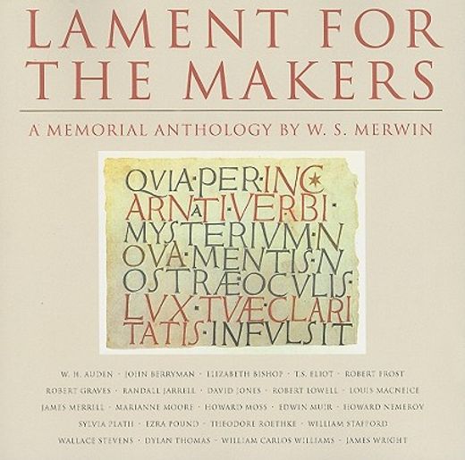 lament for the makers,a memorial anthology