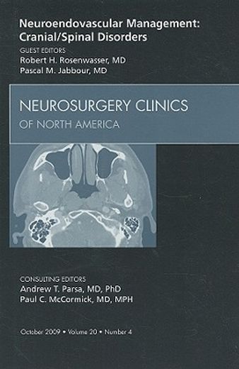 Neuroendovascular Management: Cranial/Spinal Disorders, an Issue of Neurosurgery Clinics: Volume 20-4 (en Inglés)