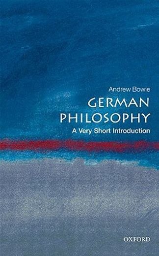 german philosophy,a very short introduction (en Inglés)