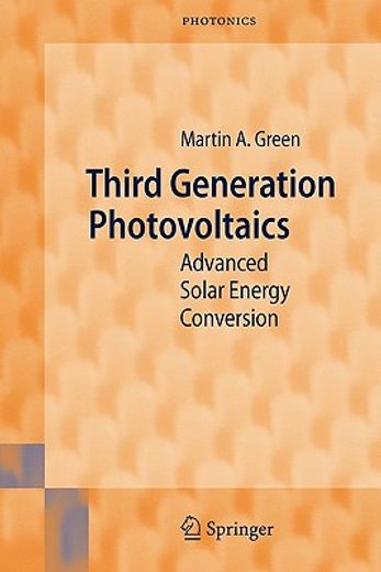 third generation photovoltaics,advanced solar energy conversion