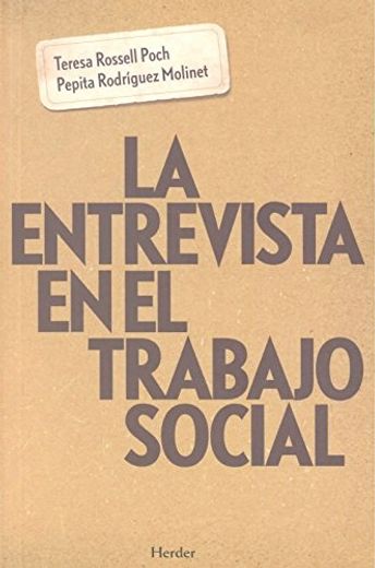 La Entrevista en el Trabajo Social (in Spanish)
