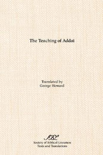 teaching of addai (en Inglés)