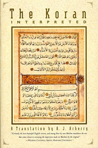 the koran interpreted,a translation (in English)