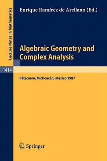 algebraic geometry and complex analysis (en Inglés)