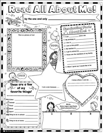 Instant Personal Poster Sets: Read all About me: 30 big Write-And-Read Learning Posters Ready for Kids to Personalize and Display With Pride! [no Binding ]
