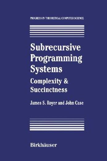 subrecursive programming systems (en Inglés)