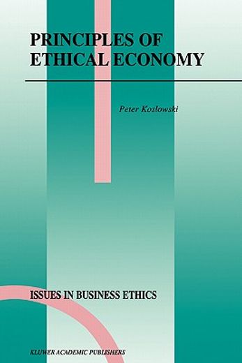 principles of ethical economy (en Inglés)