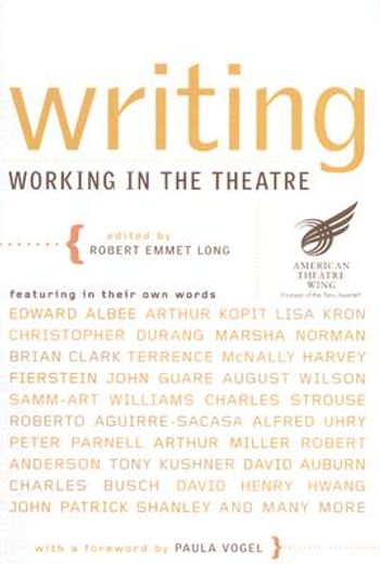 writing,working in the theatre