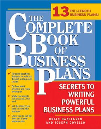 the complete book of business plans,simple steps to writing powerful business plans