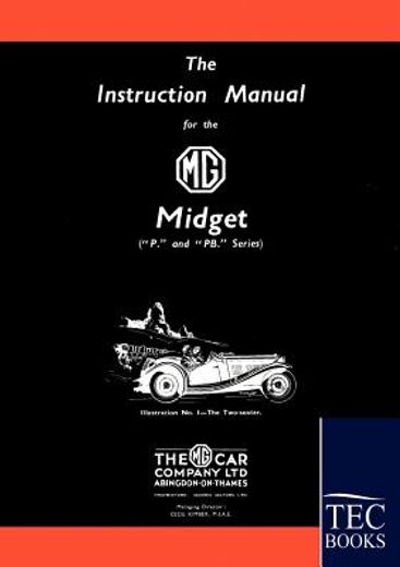 instruction manual for the mg midget (p/pb series)