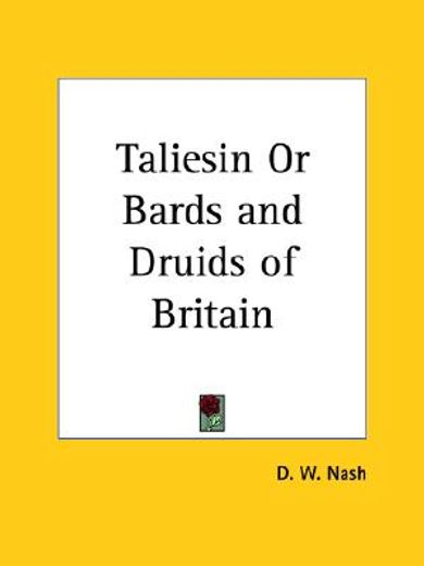 taliesin or bards