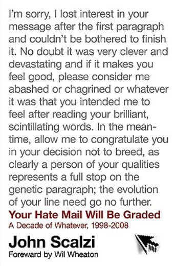your hate mail will be graded,a decade of whatever, 1998-2008 (en Inglés)