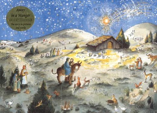 away in a manger calendar
