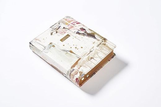Nbla, Biblia Edición Artística Ilustrada, Leathersoft, Multicolor/Crema, Palabras de Jesús en Rojo