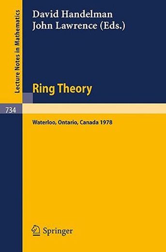 ring theory, waterloo 1978 (in French)
