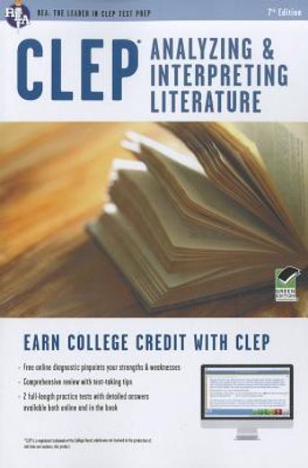 clep analyzing and interpreting literature [with access code] (en Inglés)