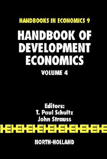 handbook of development economics