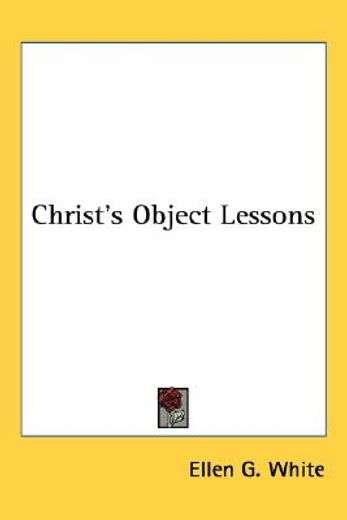christ´s object lessons