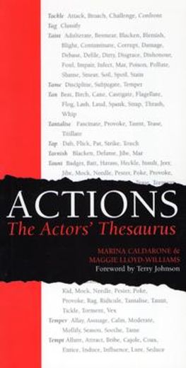 actions,the actors´ thesaurus