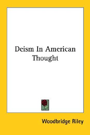 deism in american thought