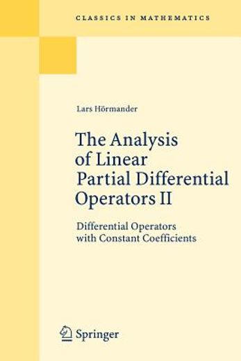the analysis of linear partial differential operators ii,differential operators with constant coefficients