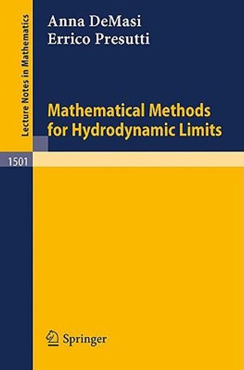 mathematical methods for hydrodynamic limits (en Inglés)