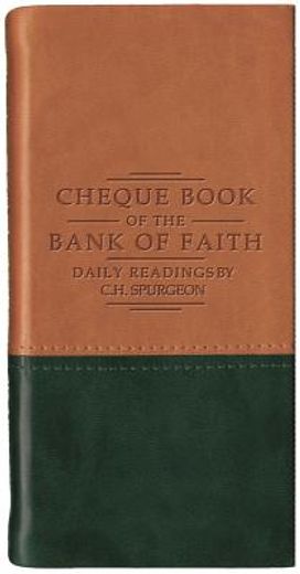 chequ of the bank of faith tan/green
