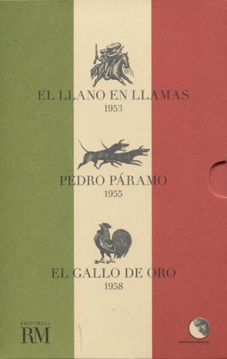 Juan Rulfo. Caja Conmemorativa Centenario: El Llano en Llamas; Pedro Paramo; El Gallo de oro (in Spanish)