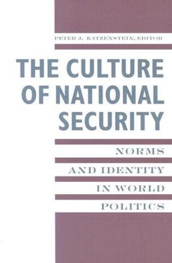 the culture of national security,norms and identity in world politics