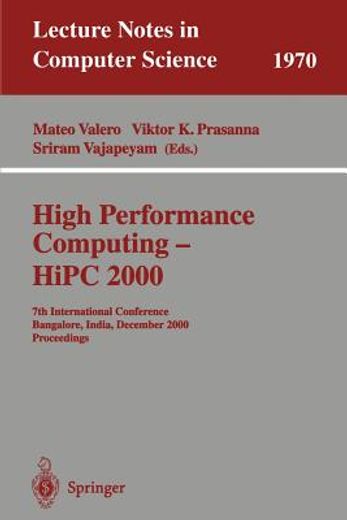 high performance computing - hipc 2000 (en Inglés)