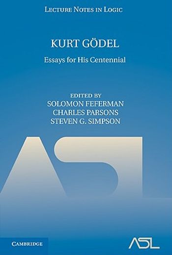 kurt godel,essays for his centennial