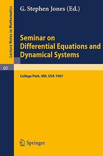 seminar on differential equations and dynamical systems (en Inglés)