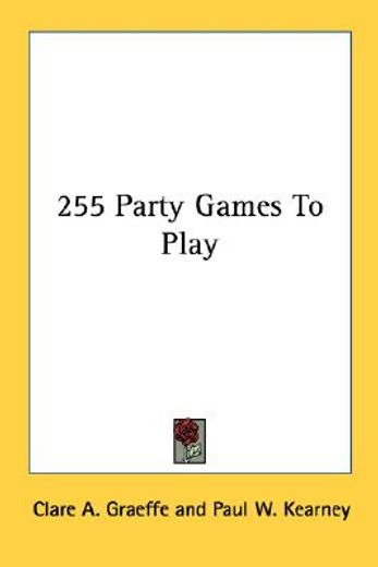 255 party games to play