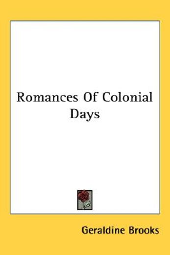 romances of colonial days