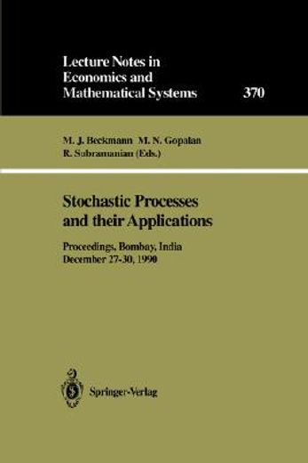 stochastic processes and their applications (en Inglés)