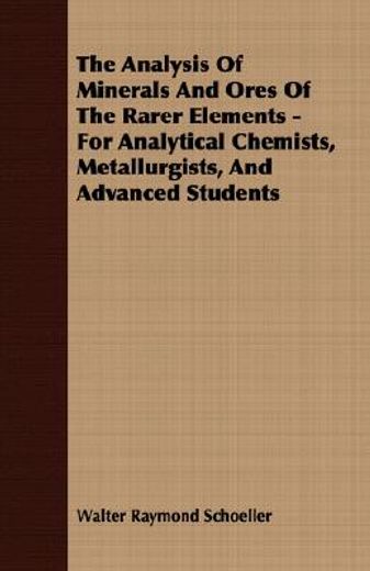 the analysis of minerals and ores of the