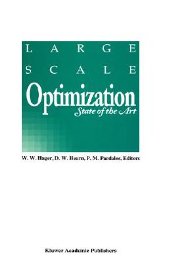 large scale optimization: (en Inglés)