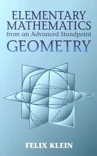 elementary mathematics from an advanced standpoint,geometry (en Inglés)