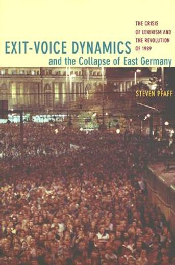 exit-voice dynamics and the collapse of east germany,the crisis of leninism and the revolution of 1989