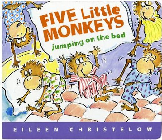 five little monkeys jumping on the bed (en Inglés)