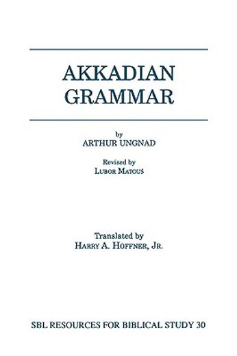 akkadian grammar (en Inglés)