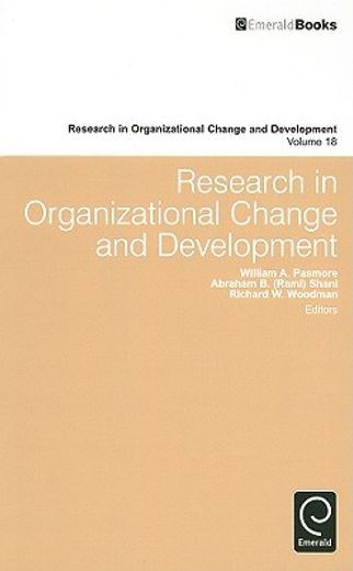research in organizational change and development