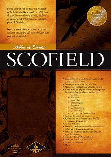 Rvr 1960 Biblia de Estudio Scofield, Chocolate Imitación Piel: Version Reina-Valera 1960, Marron Oscuro, Simil Piel